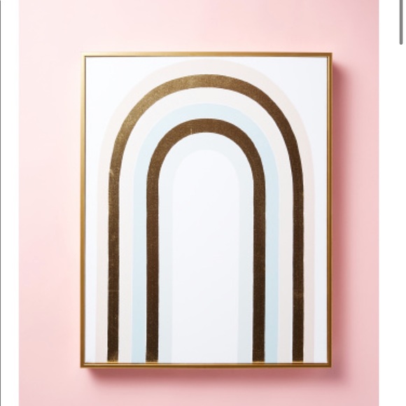 Colleen Karis>Modern rainbow art print on canvas NWT - Picture 2 of 4